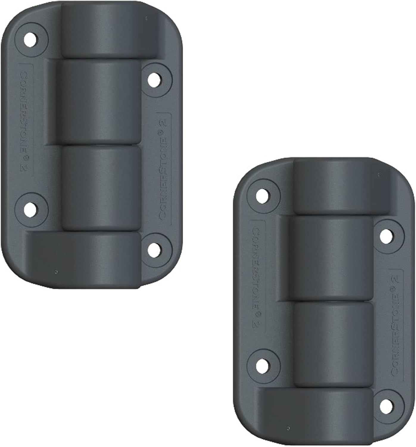 Nationwide Cornerstone C2H120NB Self-Closing Hinge – Heavy Duty Nylon Gate Hinge, Non-Adjustable, Up to 135 lbs, Million Cycle Warranty - 2 Hinges