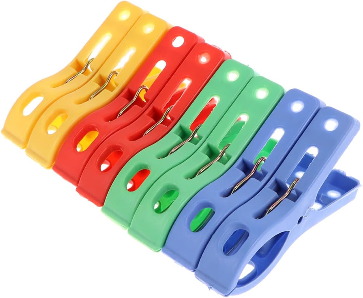 40pcs Plastic Windproof Clothespins with Strong Grip for Clothes Pants