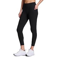 RBX Active Womens 7/8 Leggings, Quick Drying Squat Proof Gym Tights Ankle Length Workout Running Yoga Legging with Pockets