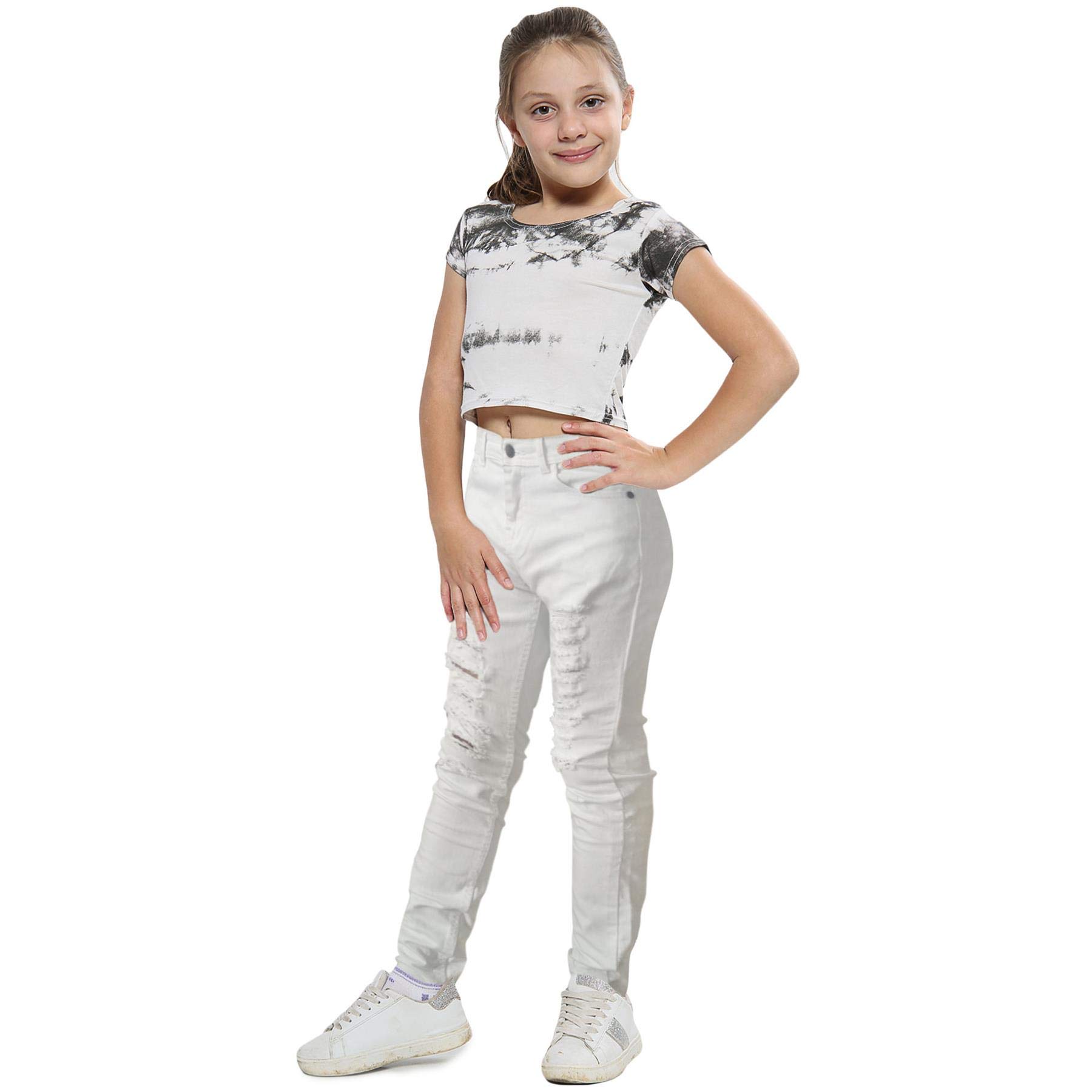 Pantalons nouveau mode décontractée en coton stretchable 3-14 ans - 6
