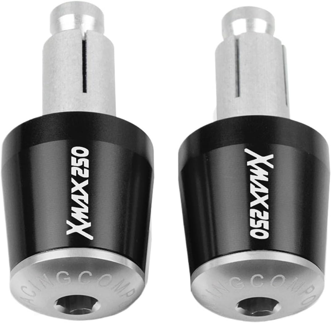 Compatible with Ya ma ha Xmax 250 XMAX250 X-MAX250 XMAX250/125/250/400 Motorcycle Handlebar Ends Grips Cap Plug Grips Bar Ends
