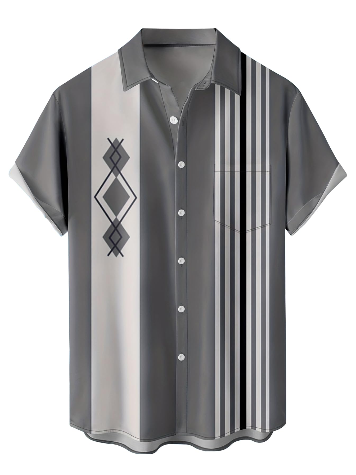 STANFVMEN Hawaiian Shirt for Men Tropical Loose Fit Shirt Short Sleeve Casual Button Down Holiday Beach Shirts with Pocket