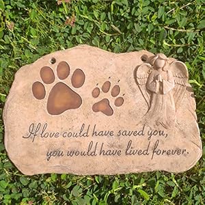Paw Prints Pet Dog Memorial Stones for Dogs or Cats Sympathy Pet Dog Memorial Gifts Loss Gifts Paw Prints Pet Dog Memorial Garden Plaques Grave Headstones with Angel  Cucciolini Doodles Paw prints pet dog memorial stones for dogs or cats sympathy pet dog memorial gifts loss gifts paw prints pet dog memorial garden plaques grave headstones with angel   cucciolini doodles