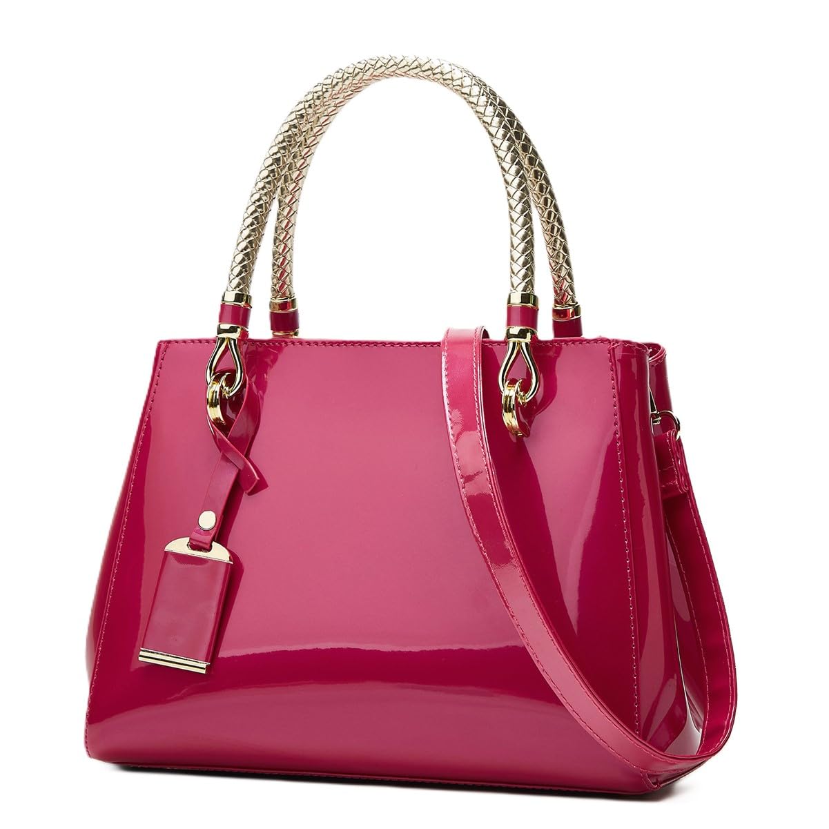 SYGA Womens Glossy Patent Handbag Large Capacity Bag Suitable Gift for a festival,occasion,Birthday(ROSE RED) (B0CZ8ZZ7RQ) Amazon Price History, Amazon Price Tracker