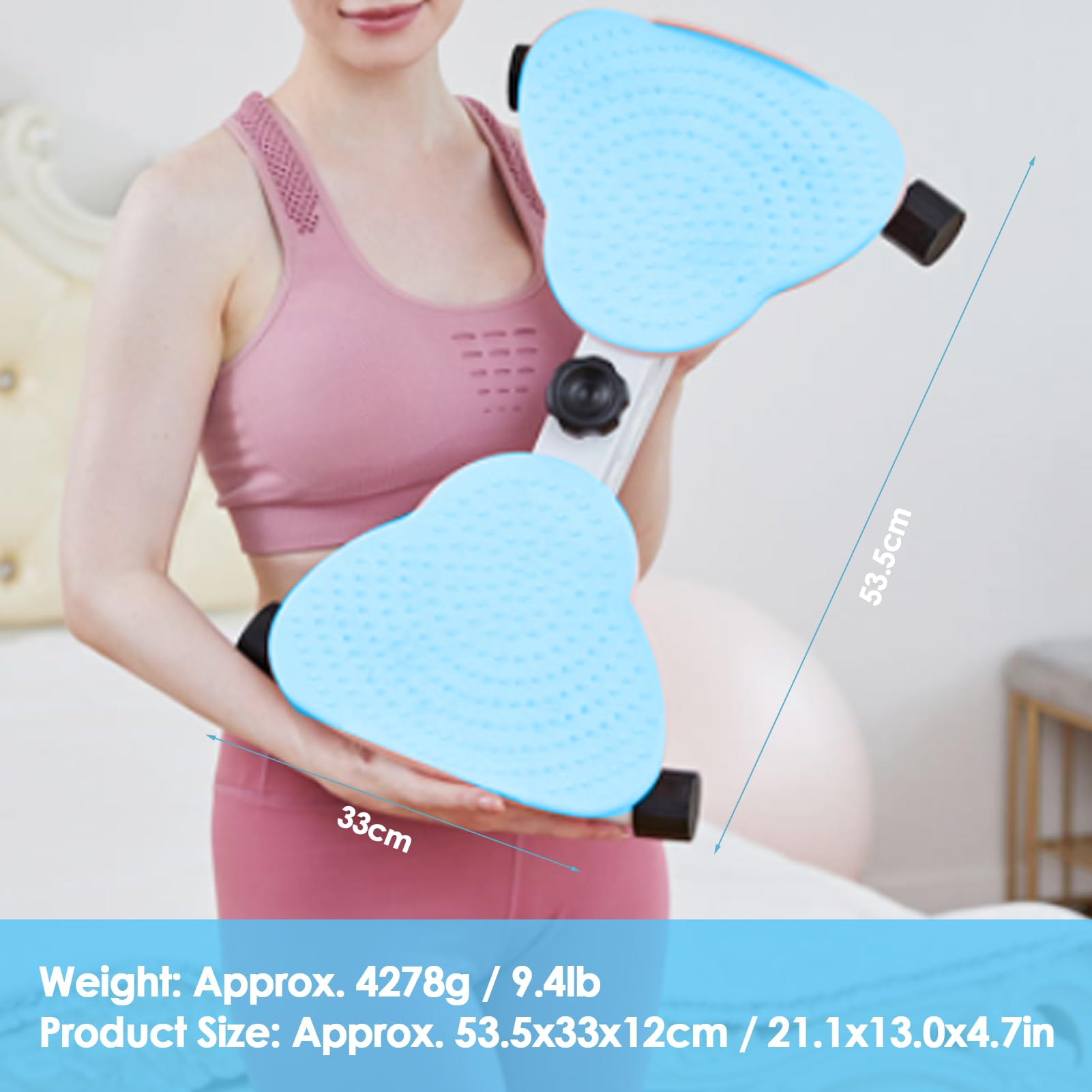 Ab Twist Board, Talia Twist Board do ćwiczeń, Talia Skręcająca Dysk Stojący Brzuch Twister Deska do ćwiczeń dla Kobiet Kobiecy masaż Stóp Utrata Masy Ciała Niebieski