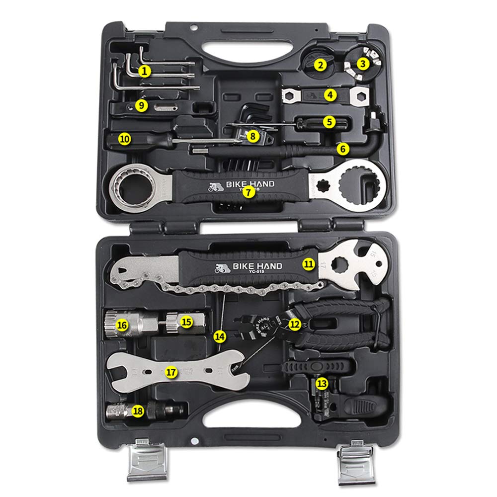 Kit de Herramientas para Bicicletas Juego de Reparación de Bicicletas Multifunción Accesorios Completos para Equipos de Ciclismo de Bicicleta de Carretera MTB