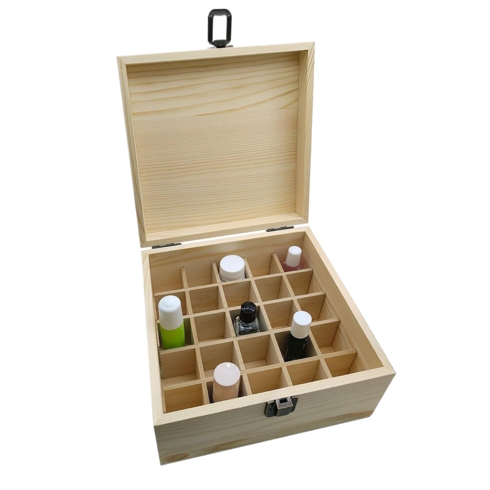 Soporte De Esmalte De Uñas Caja De Madera For Guardar Aceites Esenciales, Esmaltes Uñas Y Cosméticos Salón De Uñas