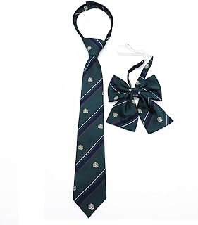 [KAGAWA] 【2点セット】 スクールリボン ネクタイ女子 制服リボン 学生服 中学生 高校生リボン (グリーン)