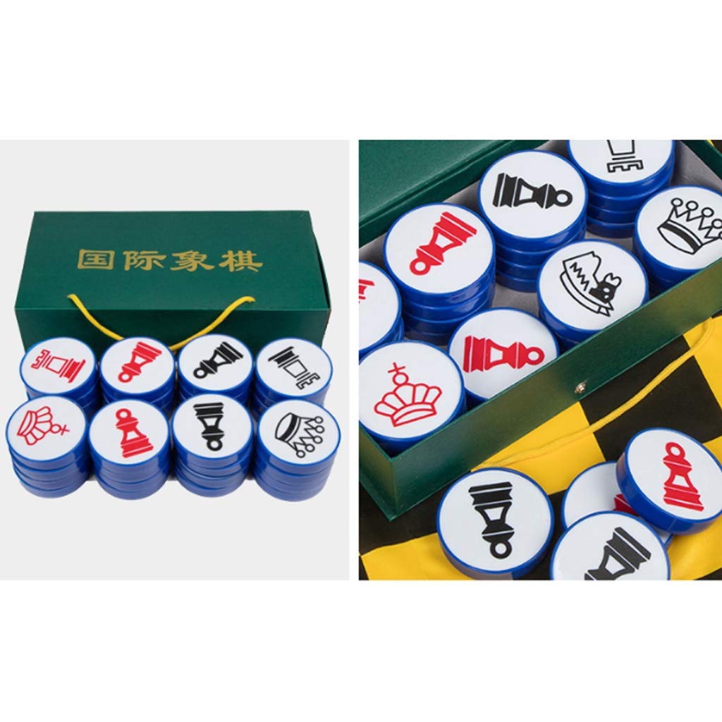 ZAW Schach Tragbares weiches Tuchschach, Schachstück Set Schach, magnetische Unterrichtshilfe Schach-Set, geeignet für den Außenunterricht Chess (Color : Chess Pieces (Box))