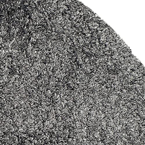 Image of CD Carpet Anti Slip Shaggy Fluffy Fur Rugs and Carpet for Living Room Bedroom Kids Room Plain Circle Carpets for Home with 2 Inch Thickness (Color Dark Grey Size 3x3 Feet Round)