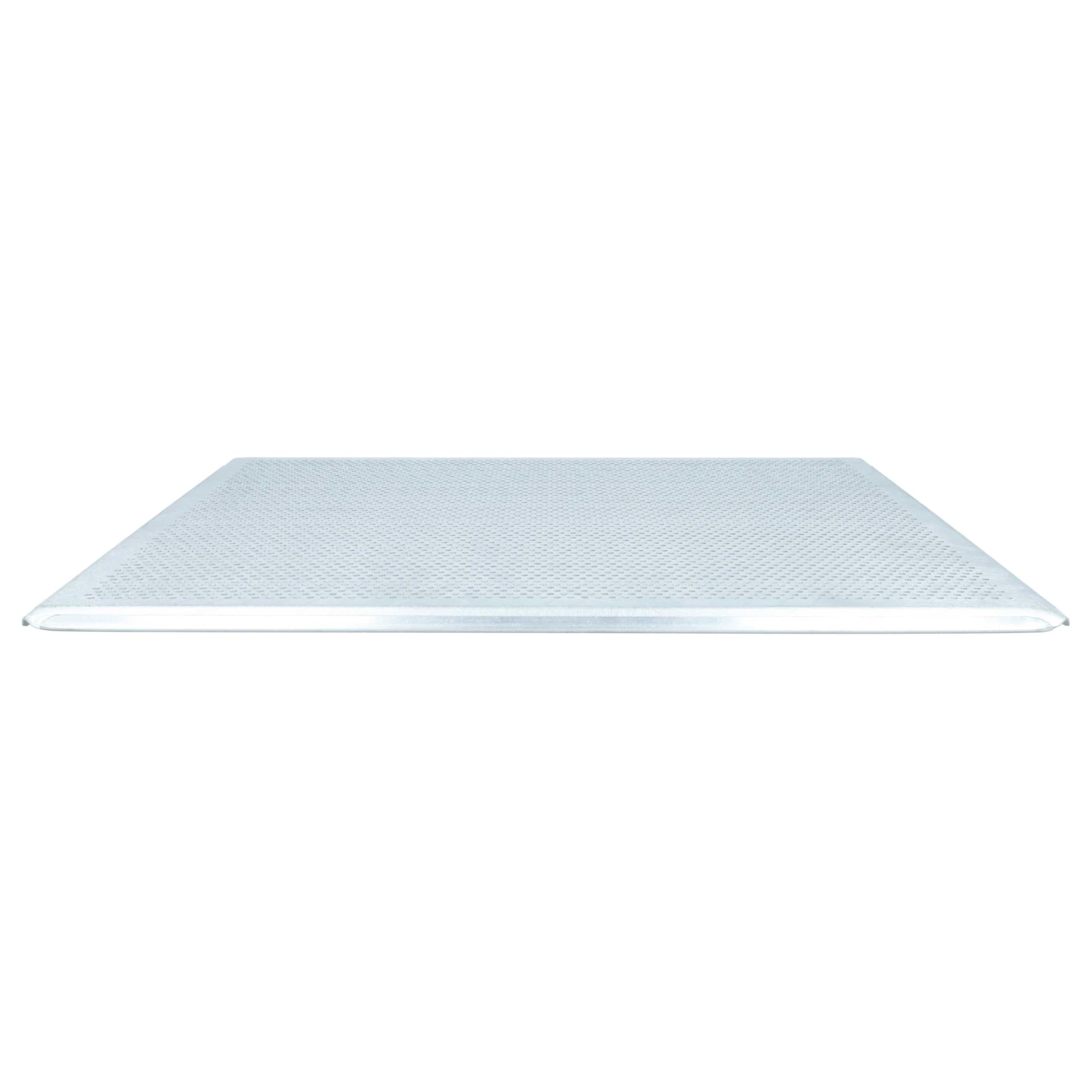 vhbw teglia per forno - 45,5 x 37,5 x 1 cm argento, perforata