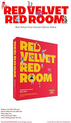 Miniatura 2 de SM Entertainment Red Velvet - Kit de video Kihno para el primer concierto de terciopelo rojo, bolsa Kihno+17postales+juego de papel de escritura de