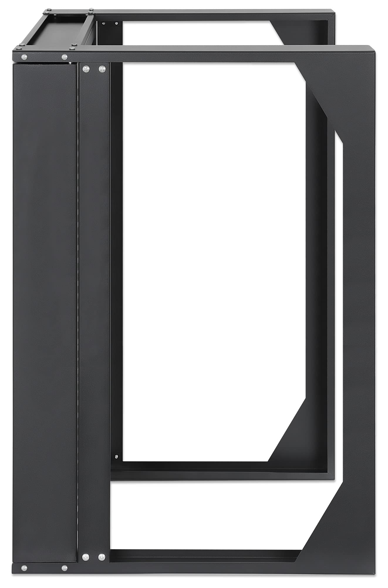 INTELLINET 716192 Armadio a Muro 19" Open Frame 2 Montanti Flat Pack 12U Nero
