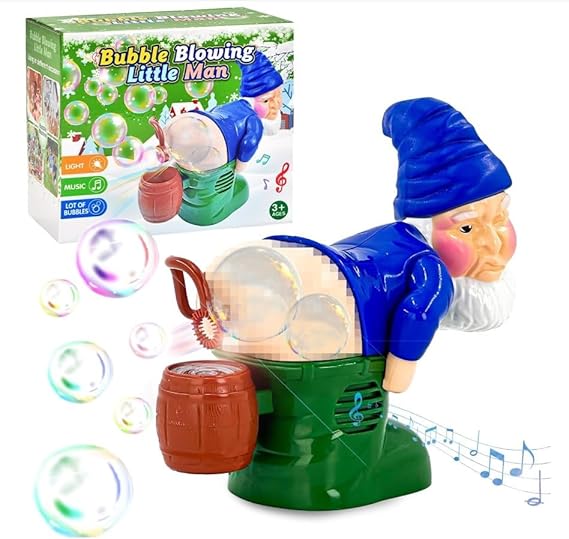 TOYANDONA Fart Bubble Machine, Farting Santa Bubble Blower, Bubble Blower Machine