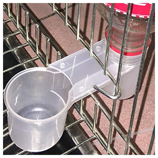 Gemini _ Mall Distributeur d'eau/Abreuvoir en plastique avec bol pour oiseau