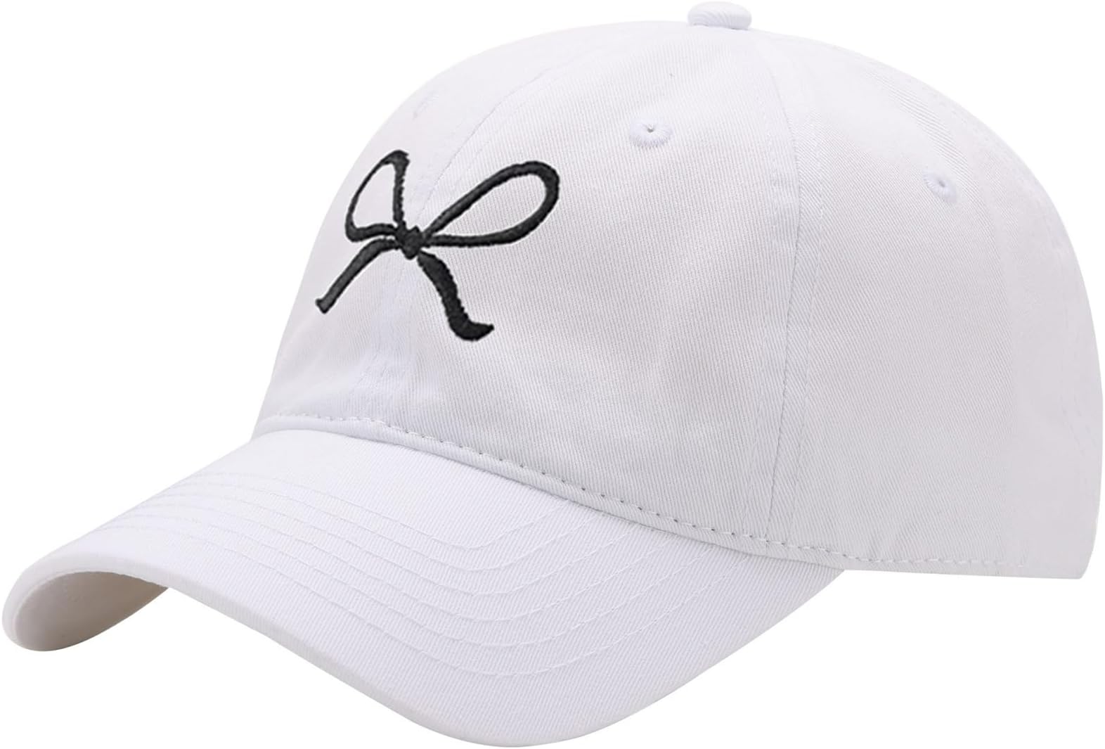 Trendy Bow-Tie Baseball Cap for Women | Trucker Hats Y2k Adjustable Fashion Sun Hat with Visor for Hiking & Travel