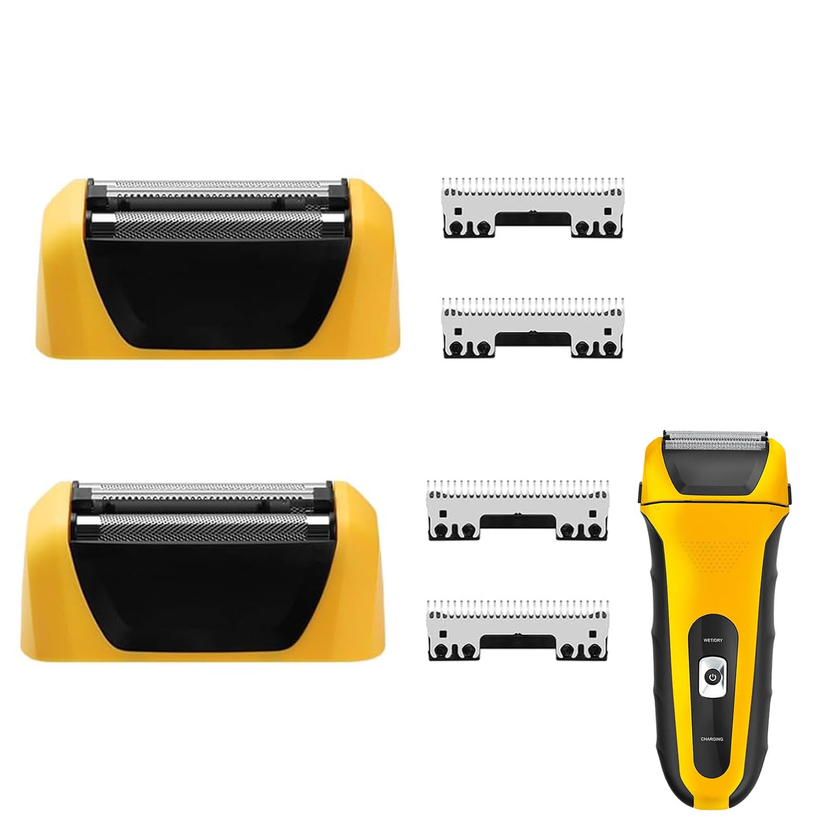 2-Pack Shaver Replacement Foils & Cutters Compatible with Wahl 7061 Series Yellow