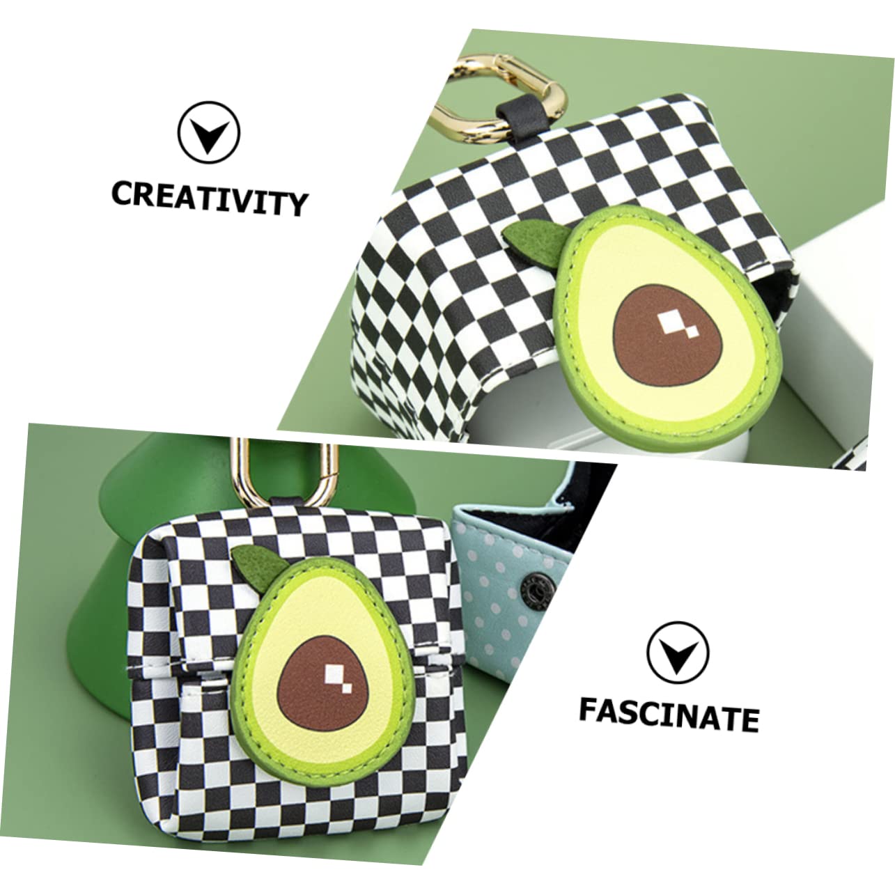 UPKOCH 4 Stück Kopfhörer-Taschen Mit Cartoon-Obst- Und Weichem Futter Für Kinder Mädchen Teenager Frauen Kopfhörer-Tragetasche Ohrstöpsel-etui