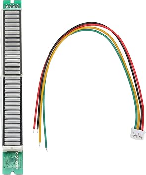 Upgrade 32-Bit Sound Indicator Music Spectrum Meter Audio Display Visualizer, Adjustable, Dual Mode