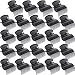 24 Pieces Hot Roller Clips Hair Curler Claw Clips Replacement Roller Clips for Women Girls Hair Section Styling (Black)