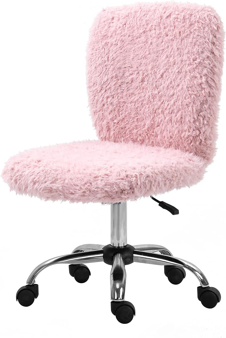Buy B2c2b Cute Fuzzy Desk Chairs Armless Small Pink Home Office Buy B2c2b Cute Fuzzy Desk Chairs Armless Small Pink Home Office