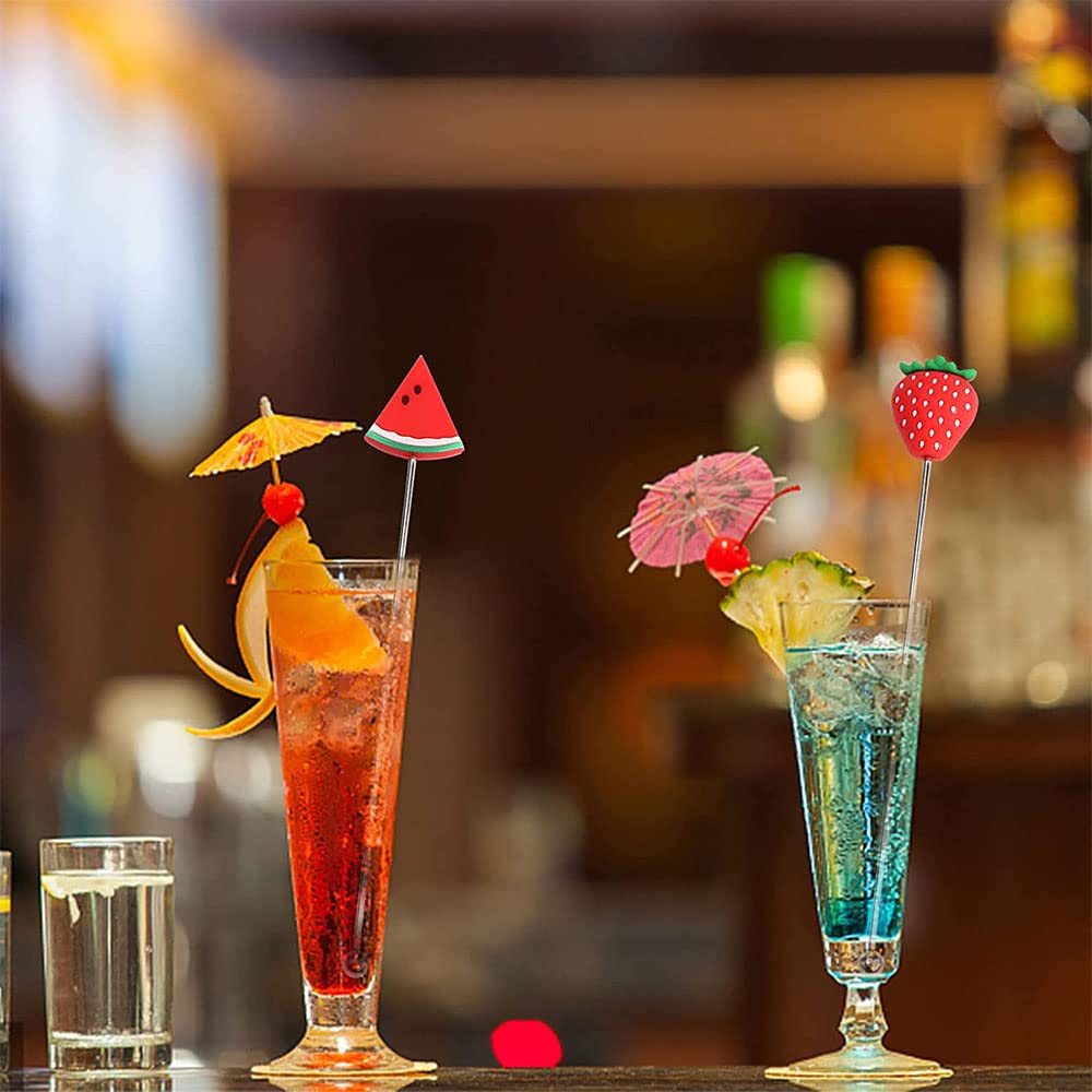 Bastoncini Per Cocktail Colorati - 10 Pezzi, Acrilico, 23cm - Foto 6