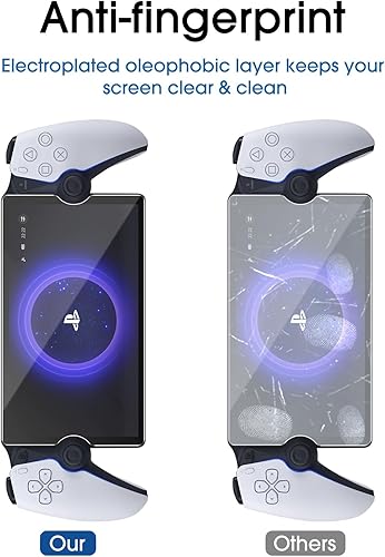 Miniatura 6 de amFilm Paquete de 3 protectores de pantalla de vidrio templado para PlayStation Portal Remote Player de 8 pulgadas, PlayStation 5 con kit de fácil