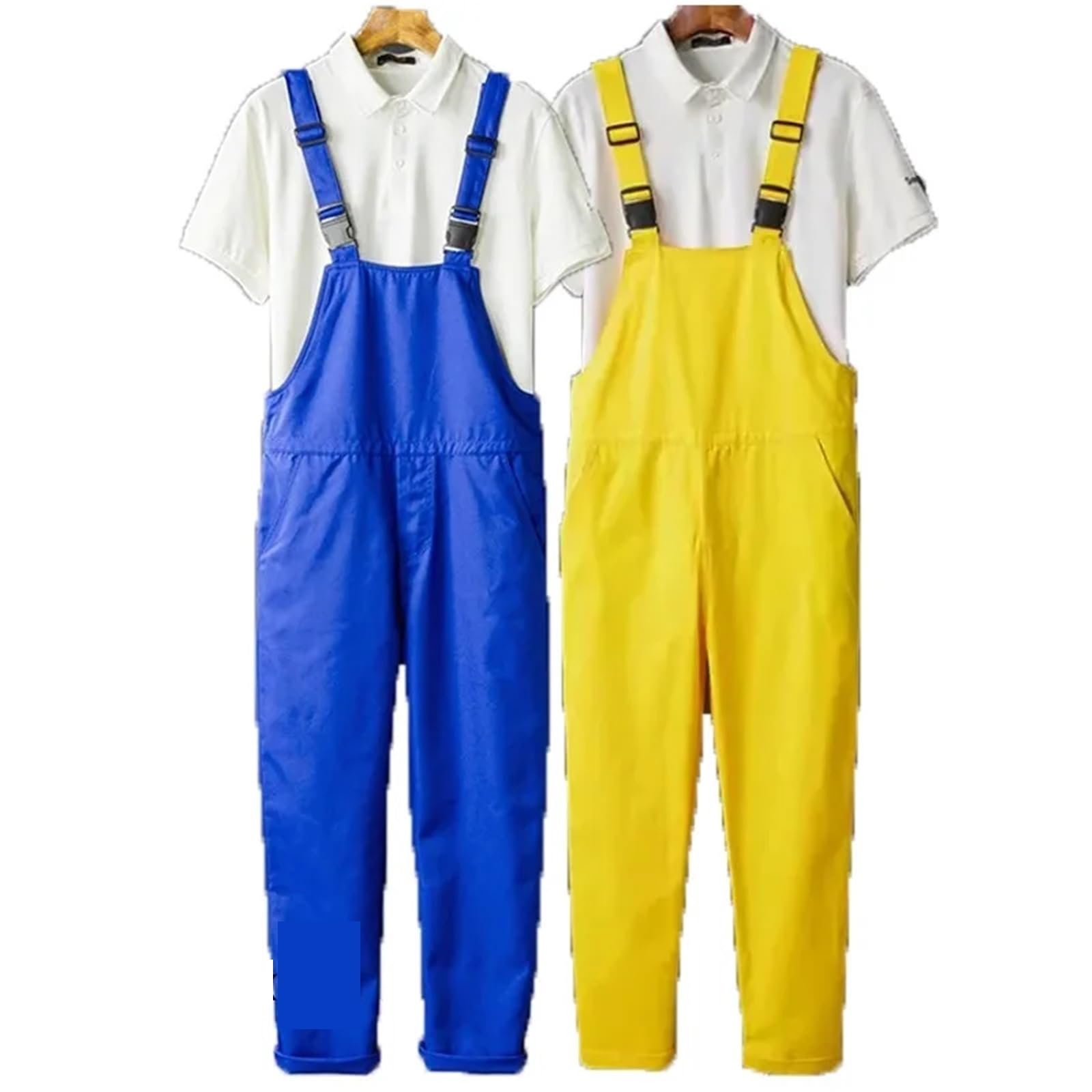 Ropa De Trabajo Para Hombre Mono de primavera for hombre, algodón, azul, amarillo, recto, holgado, informal, con tirantes, ropa calle