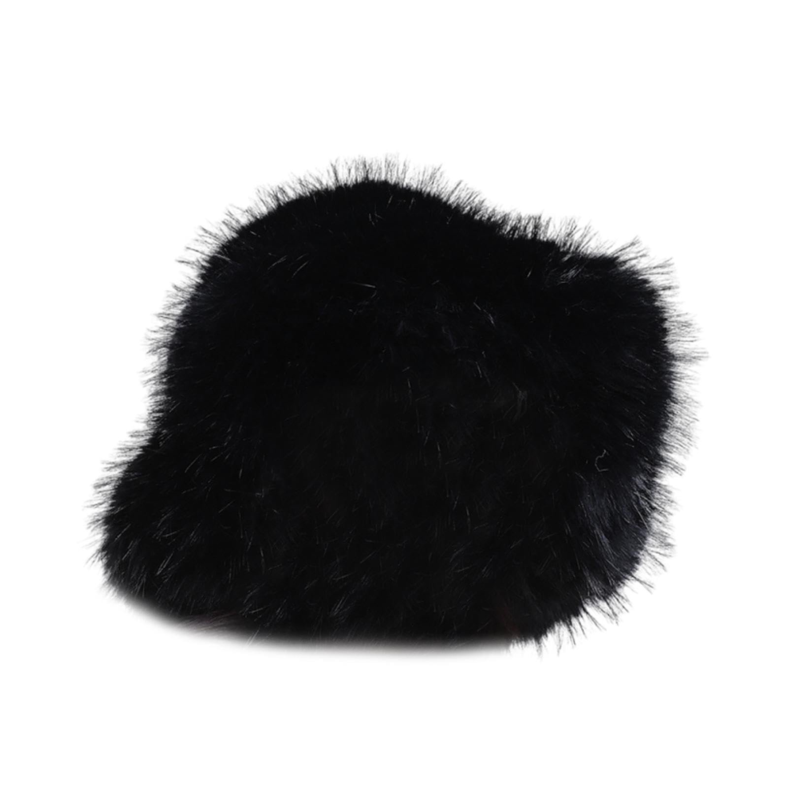 Cappello Invernale Donna Secchiello Pelliccia Sintetica Morbida Accessorio Testa Caldo Tendenza Moda Adatto per Eventi Sociali Viaggi Look Casual, Stile G