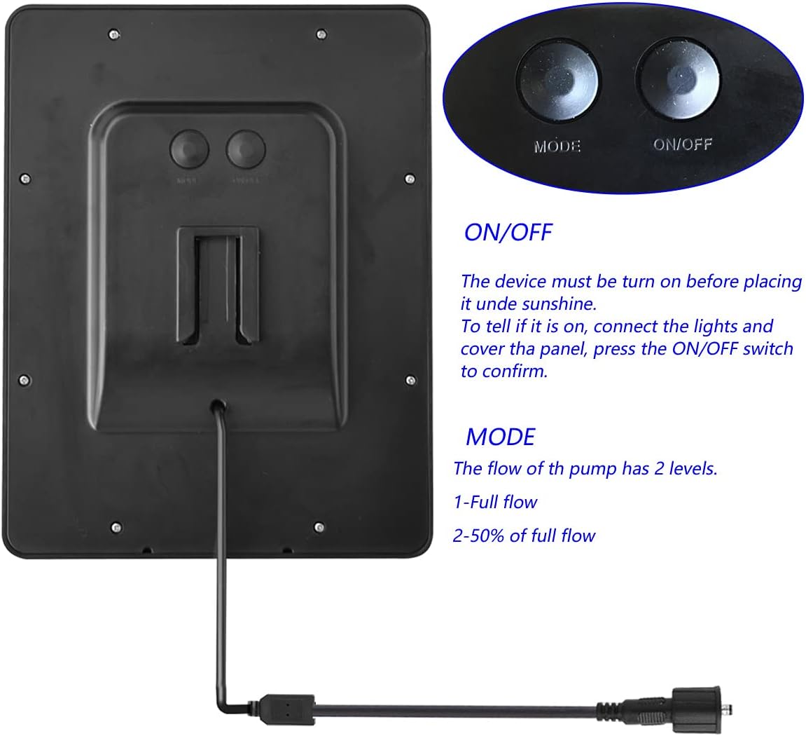 COODIA 660GPH Submersible Pump Pond Fountain with Inside Filter and RGB Colorful LED Light, Multiple Water Fountain Spray Nozzles Kit for Garden PondIndoor and Outdoor Landscape (SOLAER POWERED) : Patio, Lawn & Garden