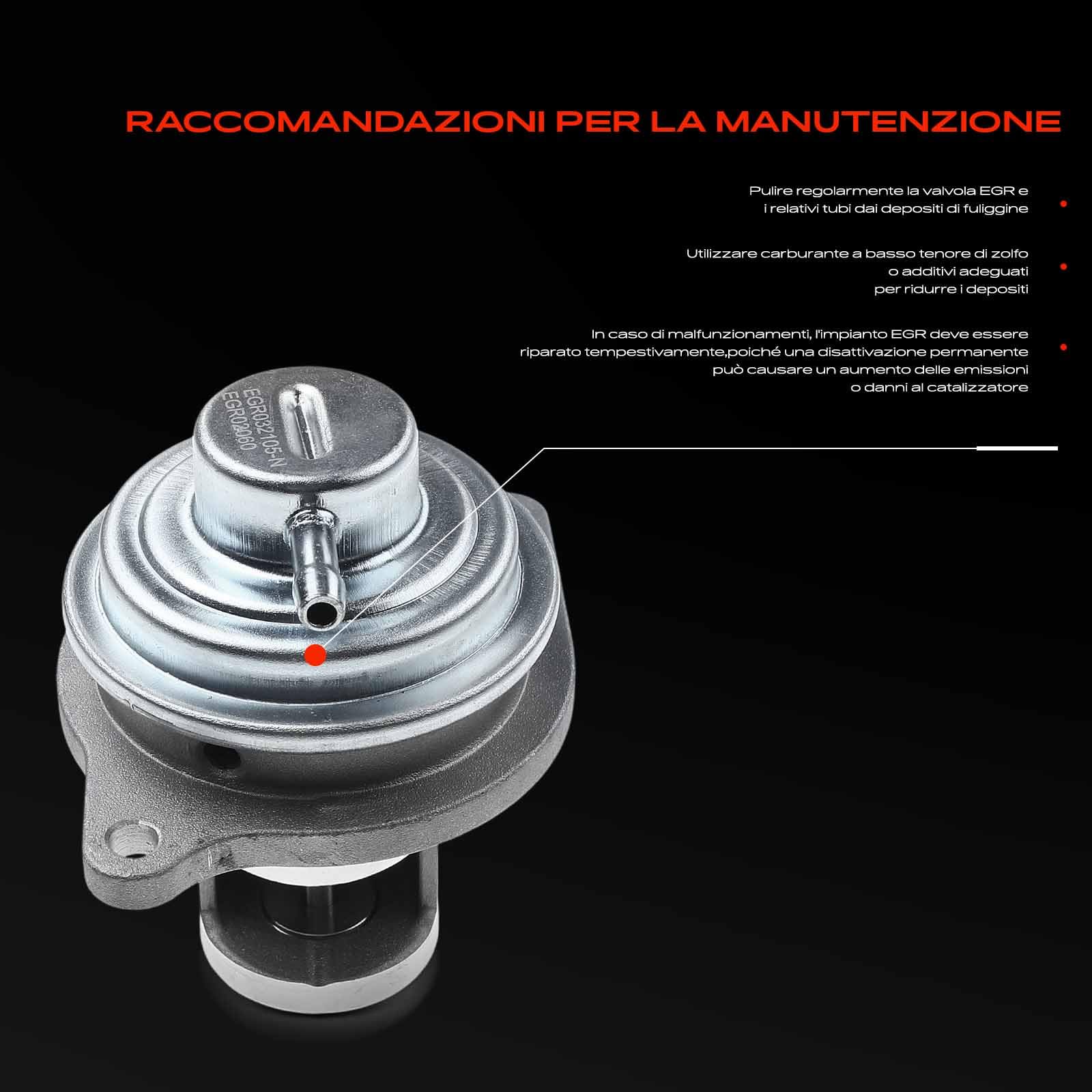 Frankberg Valvola EGR con guarnizione 6401402060 | Compatibile con: Classe B W245, Classe A W169