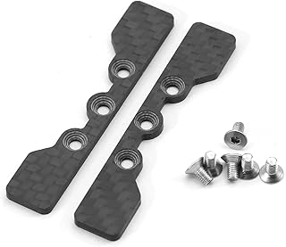 RCおもちゃ For Tamiya For TT02 1/10 カーボンファイバー ロアアームストッパープレート RCカー アップグレード 改造パーツ アクセサリー