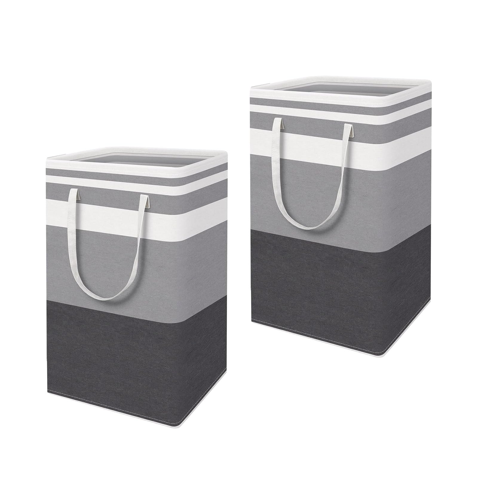 Jazuaiao Large Capacity 75L Foldable Laundry Organizers Space Saving Design for Apartments Use Portable Clothes Hamper with Carry Handles