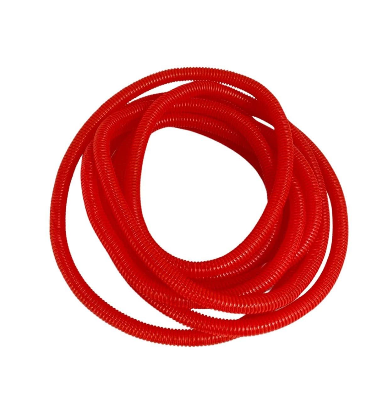 On1shelf Red Pe Corrugated Conduit Flexi Pipe Tube Split 10Mm - 5M