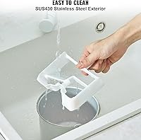 Vista 6 de VEVOR Automatic Ice Cream Maker with Built-in Compressor, 2 Quart No Pre-freezing Fruit Yogurt Machine, Stainless Steel Electric Sorbet Maker, 3