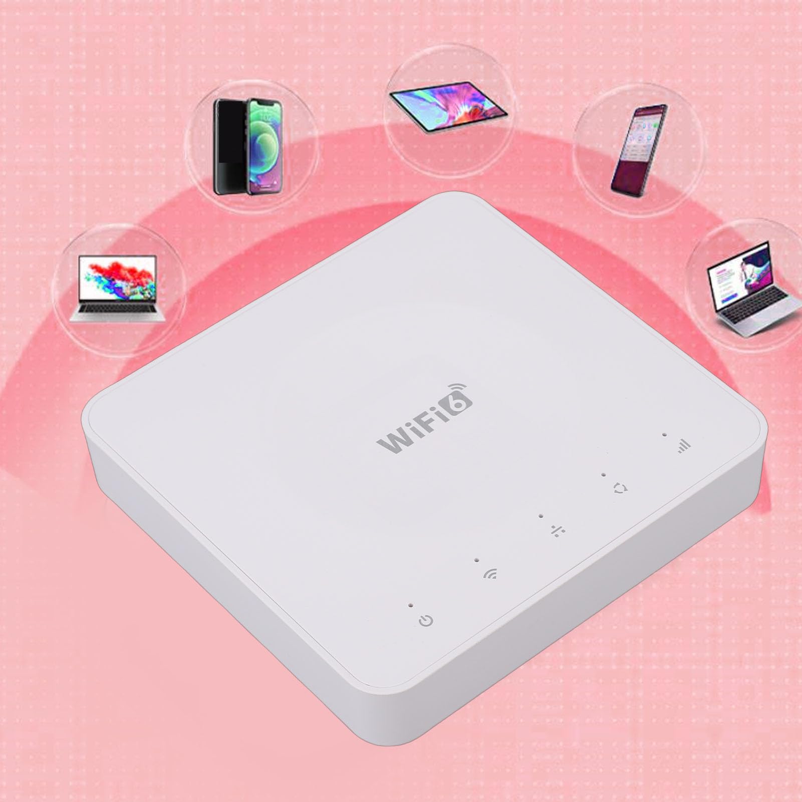 Router WiFi 6 4G CPE, materiał ABS, Duża prędkość 300 Mb/s, Podwójny Port LAN, Przenośny Mobilny Punkt Dostępu do Podróży i Pracy Zdalnej