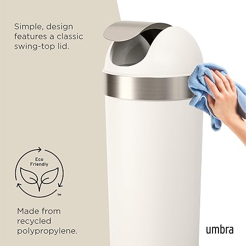 Vista 22 de Cubo de basura Umbra Gris