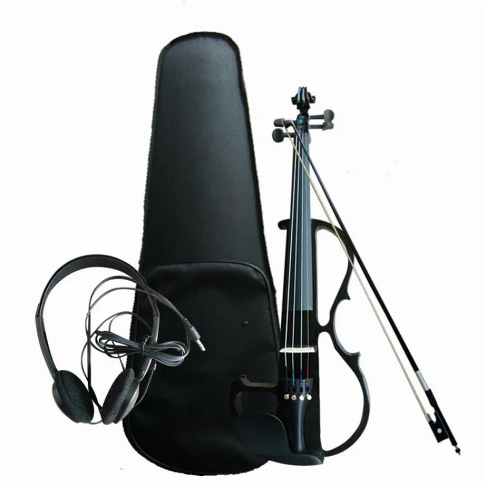 Violino Violino Acustico Elettrico | Misura 4/4 – Adatto ai principianti(Black 4-4)