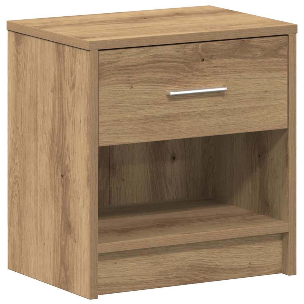VIDAXL Bedside Cabinet Artisan Oak - Brown