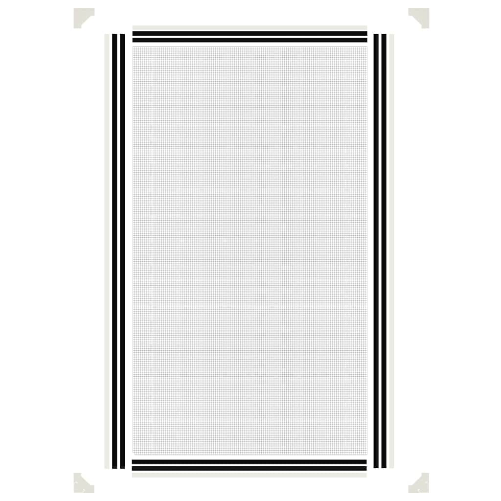 Insektenschutzgitter Fenster Weiß 80x140 cm Magnet-Fliegengitter für Türen Balkon Terrasse Schlafzimmer Kinderzimmer langlebiges UV-beständiges Moskitonetz
