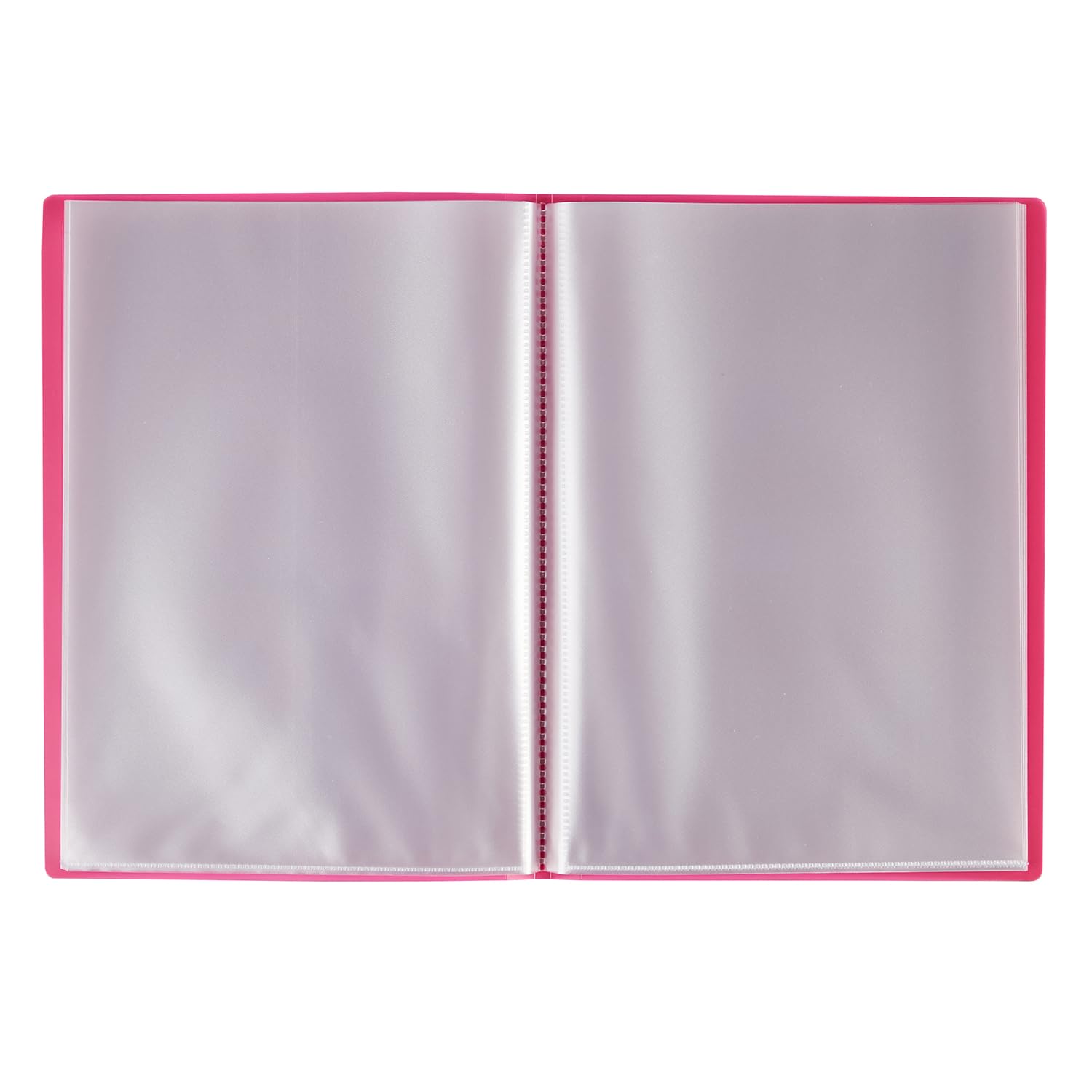 Grafoplas - Folder, Folio Size, PP, Translucent Polyplast, PP Caps 20 Pink - Image 2