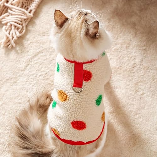 Miniatura 4 de Pijama para perro, ropa para cachorros, camisa para mascotas, abrigo de forro polar cálido para invierno, trajes de Navidad, overoles para perro,