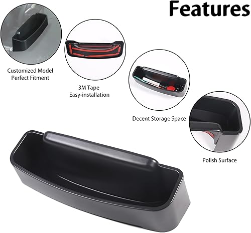 Miniatura 5 de Caja de almacenamiento trasera para consola central de automóvil, bandeja organizadora de almacenamiento de teléfono, compatible con Mazda MX-5 ND