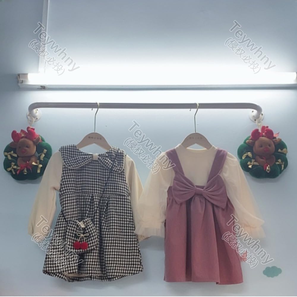 洋服ハンガー、洋服棒、壁に取り付けられた錬鉄製で、取り付けには穴あけが必要です、衣類の展示や保管に使用され、家庭や衣料品店に適してい