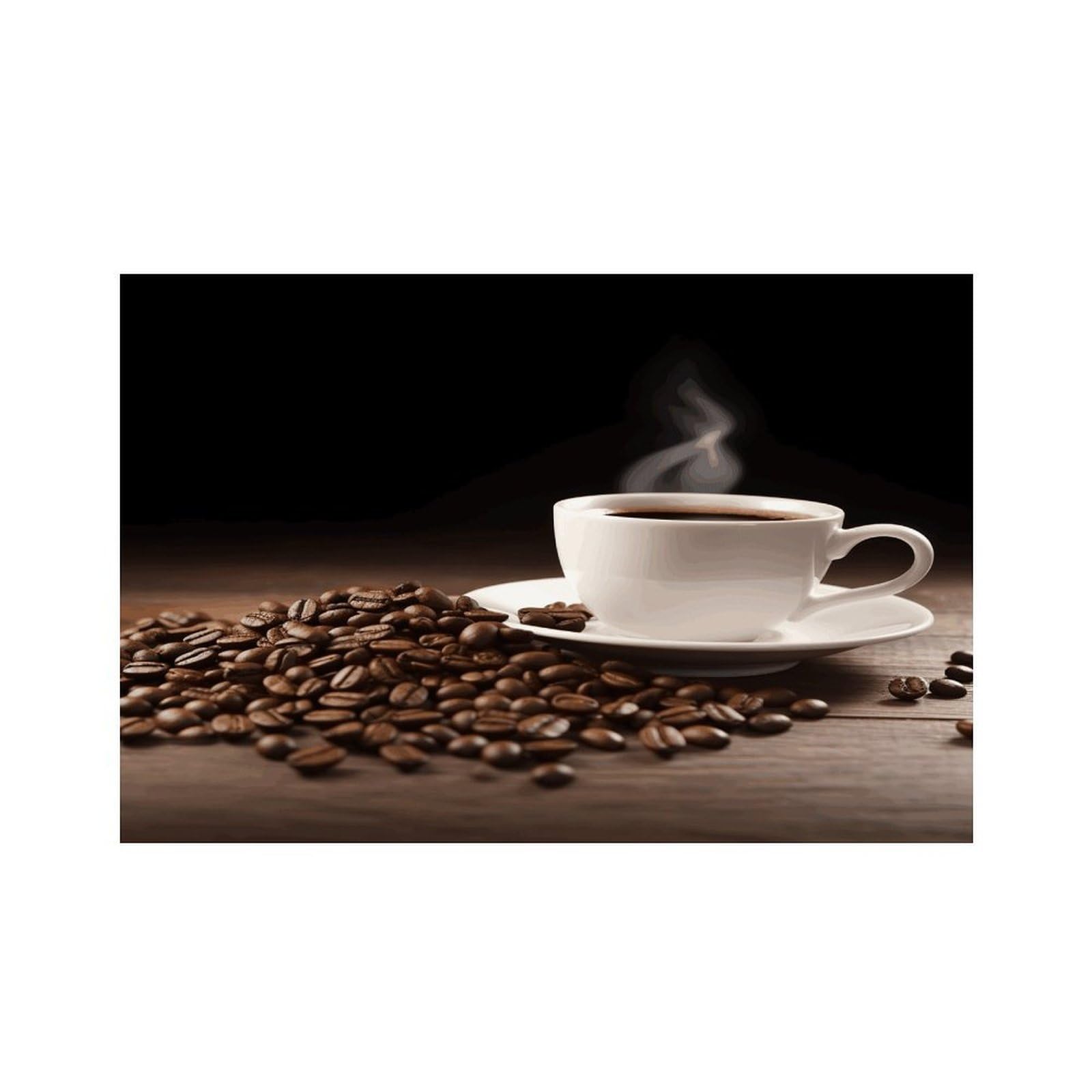 Coffee Cup and Coffee Bean Placemats Non-Slip Heat Resistant Table Mats Flax Washable Cloth Place Mats Easy to Clean Premium Placemat for Kitchen Dining Table Decor Party Outdoor