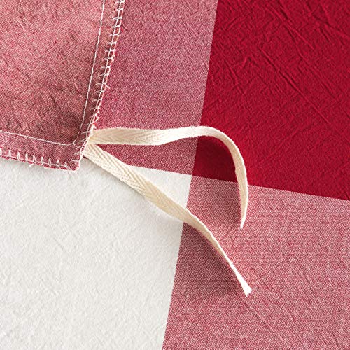 Susybao Navy Checkered Duvet Cover Queen 100% Washed Cotton Red Plaid Duvet Cover Set 3 Pcs 1 Tartan Buffalo Grid Duvet Cover With Zipper Ties 2 Pillowcases Luxury Soft Buffalo Check Plaid Bedding Set #TOP3