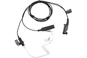 PD682 Acoustic Tube Earpiece Headset, Compatible with Hytera Radio Models
