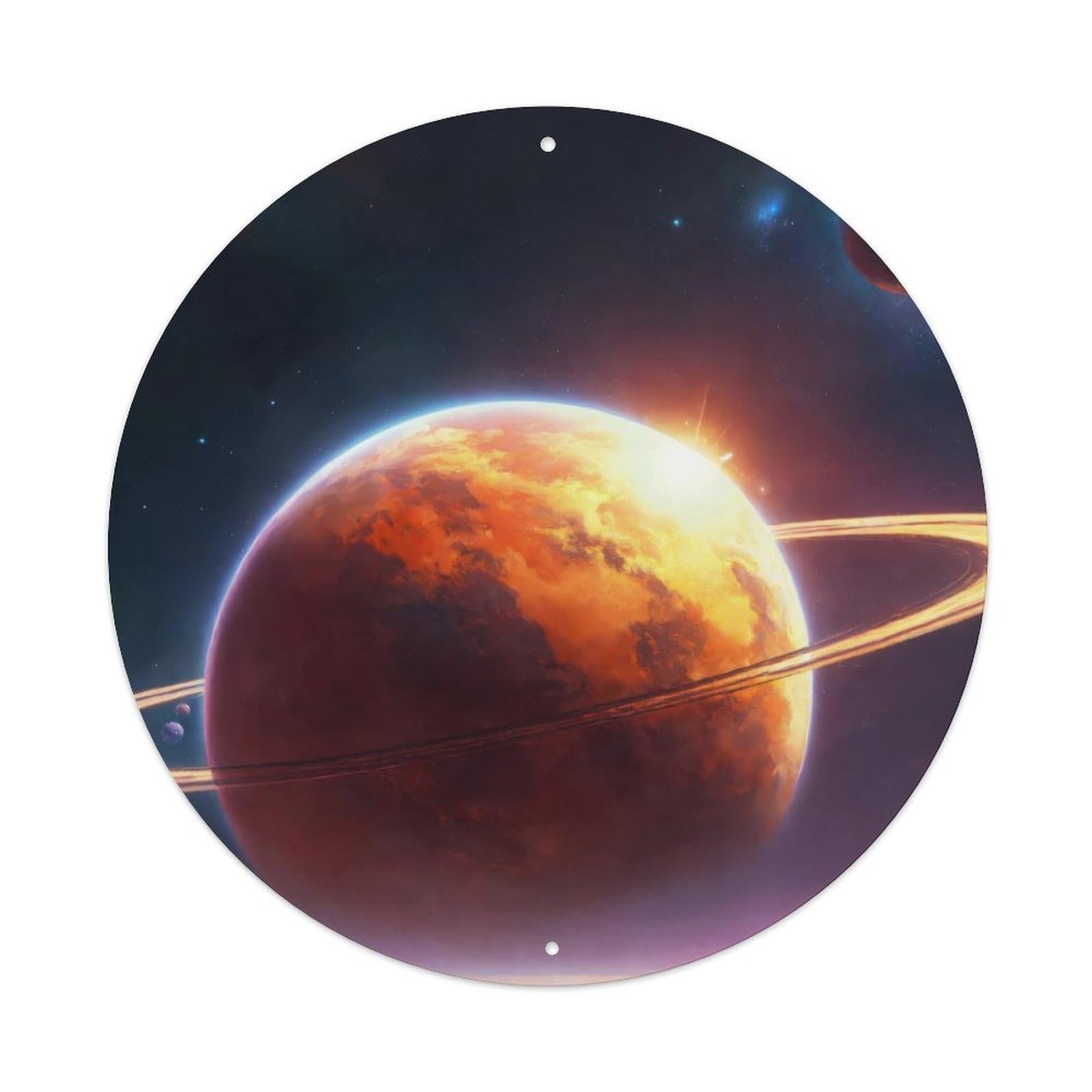 Space A Mysterious Journey to The Ringed Planet Vintage Metal Tin Sign