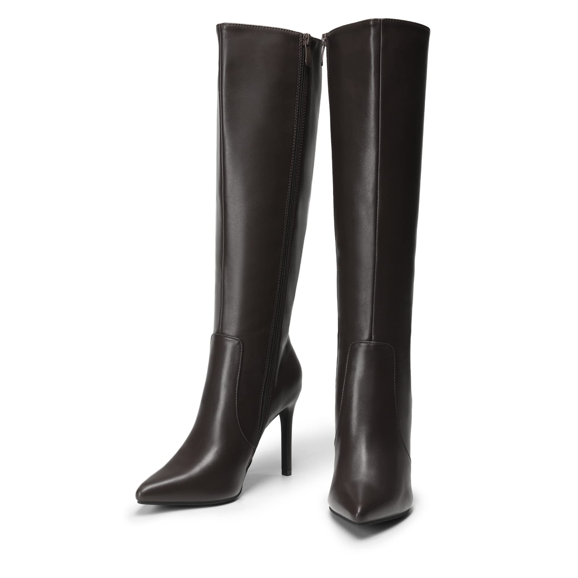 DREAM PAIRS Damen Kniehohe Stiefel mit Stiletto-Absatz