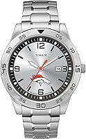 Vista 21 de Timex Tribute Reloj de cuarzo para hombre Citation de 42 mm con correa de acero inoxidable Las Vegas Raiders